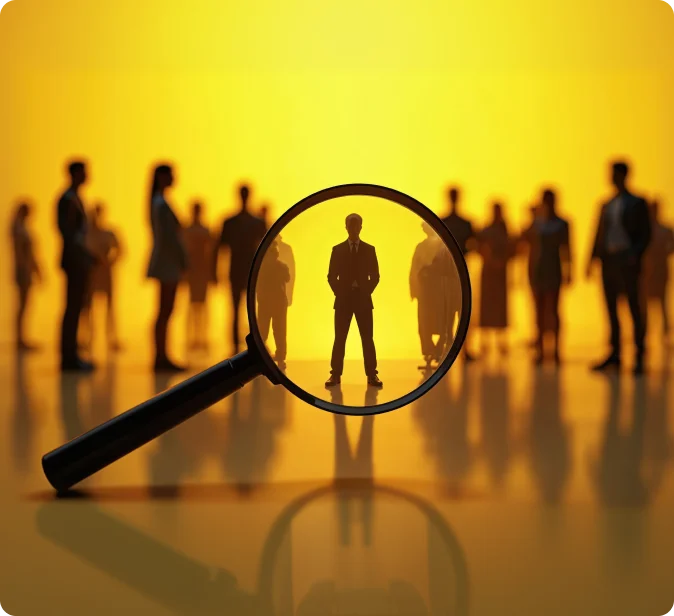 Executive search advisory team discussing talent strategy for a mid-to-senior role placement