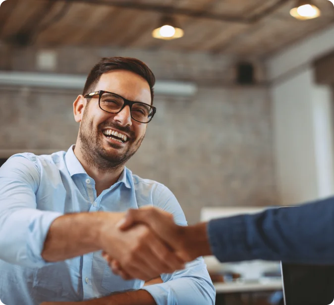 Senior talent acquisition specialist consulting with a client on leadership role requirements