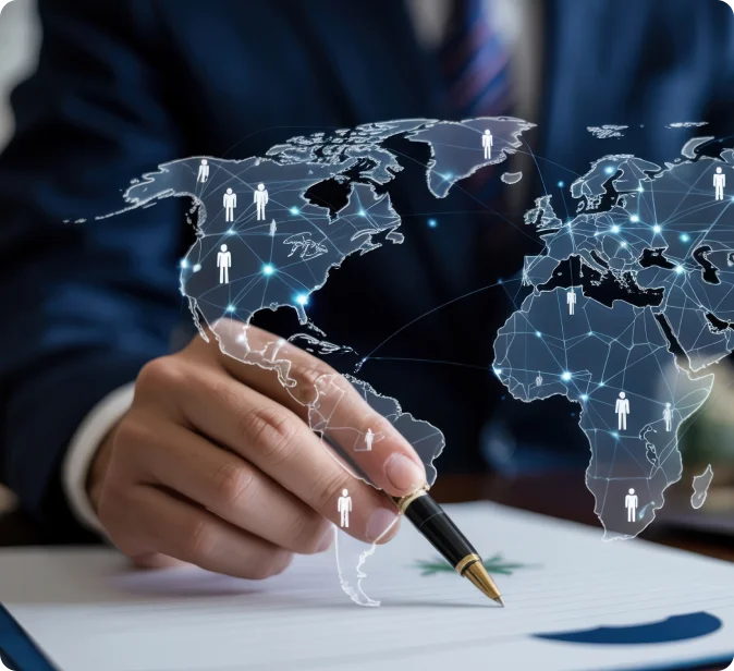 Quess Corp's wide talent sourcing network enabling large-volume specialized international hiring